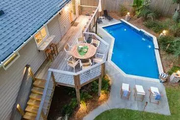 ツーリストアパートメント Palmetto By Avantstay Gorgeous Character Home W Pool Sun Room Pool Table