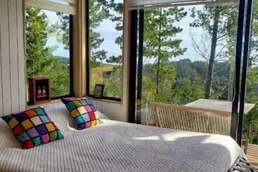 ツーリストアパートメント Tinyhouse Boyeruca Lodge. Maravillosas Vistas De Bosque, Mar Y Cielo