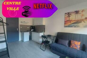 Turistlejligheder Super Studio Tout équipé Wifi 2pers