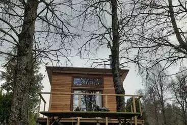 ツーリストアパートメント Cabaña Krystal, A Minutos Del Parque Conguillio