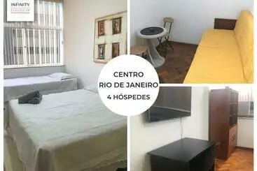 آپارتمان‌های توریست‌ها Loft No Centro Do Rio De Janeiro Em Frente Ao Vlt E Metrô