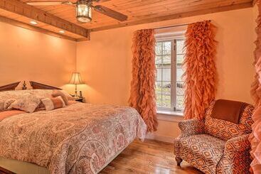 茅舍 Tranquil Smoky Mountain Cabin W/ Porch & Fire Pit