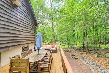 Hus på landet Half Mi To Lake Wallenpaupack: Poconos Cabin