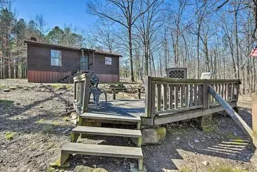 Mökkimajoitus Arkansas Log Cabin Rental Near Lake Greeson!
