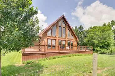 Mökkimajoitus 12 Mi To Staunton River: Nathalie Cabin W/ Deck