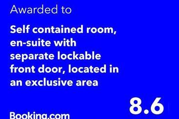 Bed and Breakfast Self Contained Room, En Suite With Separate Lockable Front Door, Located In An Exclusive Area