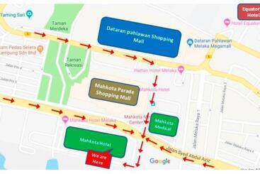 هتل آپارتمان Pool View 2 Mahkota Hotel Melaka