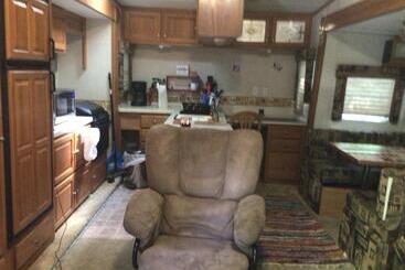 Happy Glamper Camper Lakeshore Camp Resort