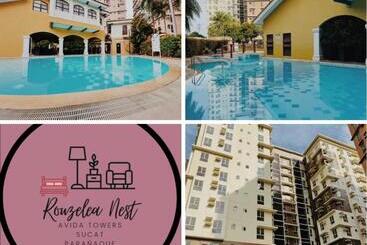 Huoneistohotelli Rouzelea Nest Near Naia Manila Airport Wifi Netflix Hot Shower Kitchenette