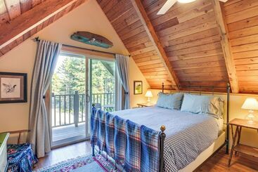 Сельский дом Cozy Acadia Area Cabin, Walk To Beach & Lighthouse