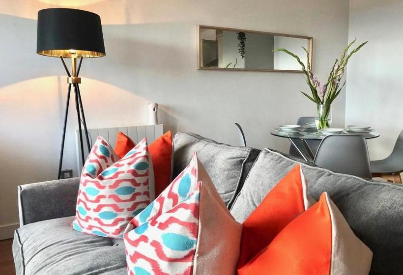 Heart Of Sheffield City With Balcony Views And Modern Decor