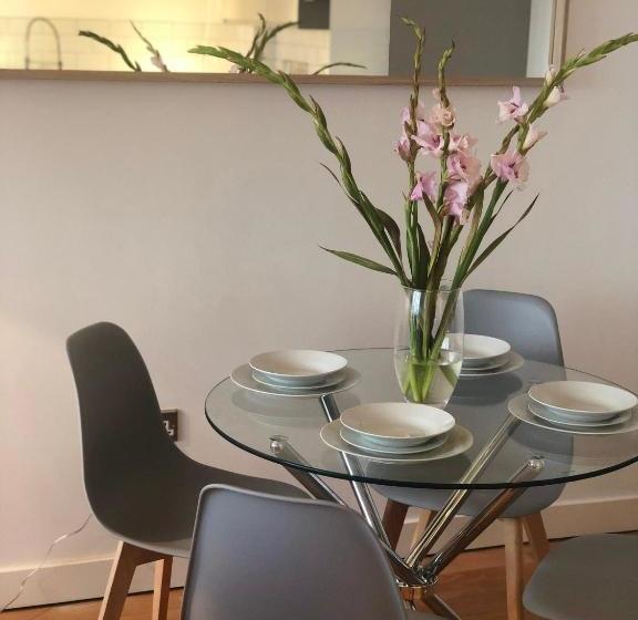 Heart Of Sheffield City With Balcony Views And Modern Decor