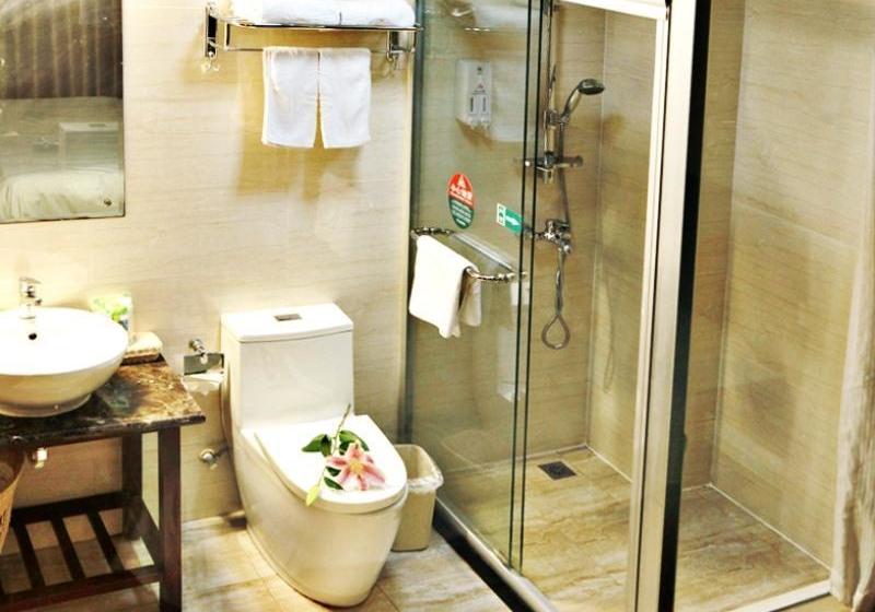 בית מלון כפרי Greentree Inn Shanghai Songjiang University City New Songjiang Road Express