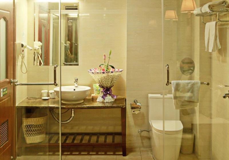 בית מלון כפרי Greentree Inn Shanghai Songjiang University City New Songjiang Road Express