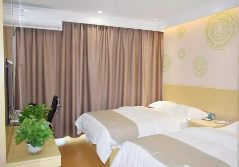 Hotelli Greentree Inn Xingtai Qinghe County Wusong Park Business