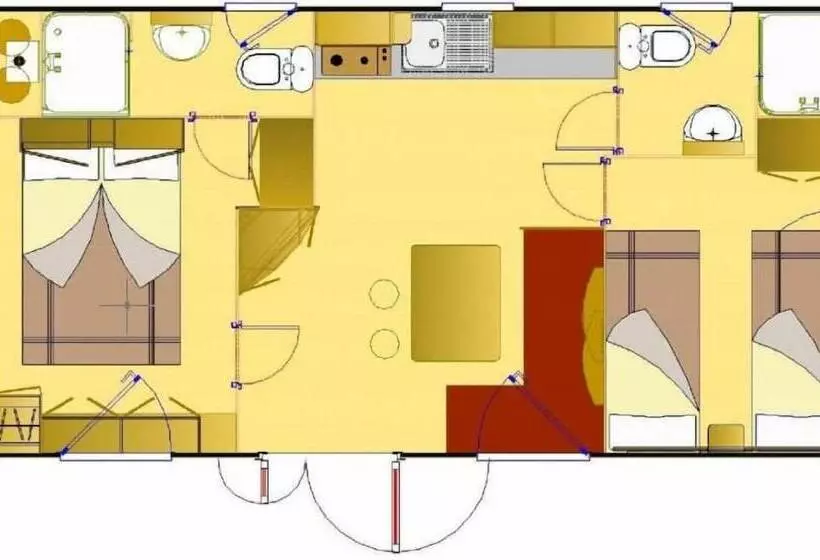 ホテル Camping Kozarica Mobile Homes