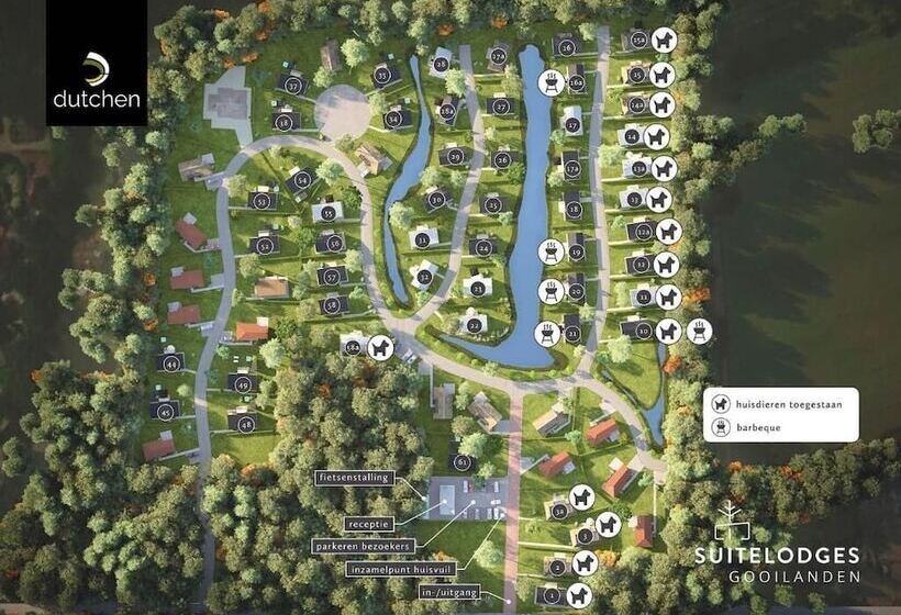 בית מלון כפרי Suitelodges Gooilanden