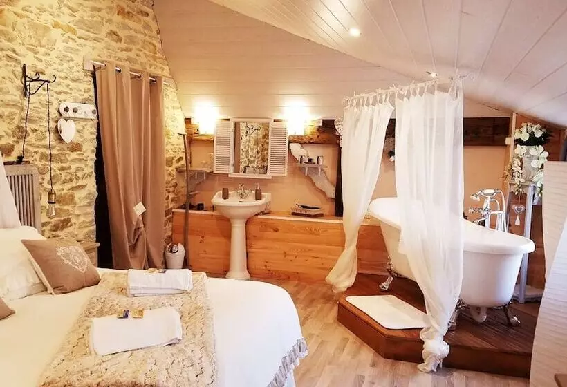 Aamiaismajoitus (B&B) Le Moulin Des Tréans