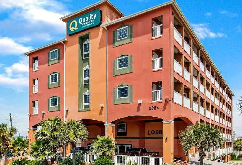בית מלון כפרי Quality Inn & Suites Galveston   Beachfront