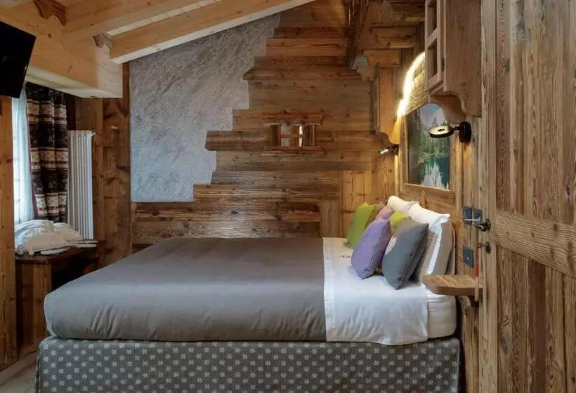 ホテル Matterhorn Retreat Francois Camere In Centro Cervina Con Colazione, Accesso Spa E Wifi