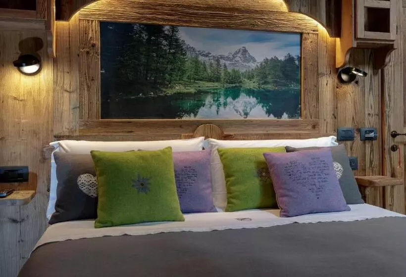 ホテル Matterhorn Retreat Francois Camere In Centro Cervina Con Colazione, Accesso Spa E Wifi