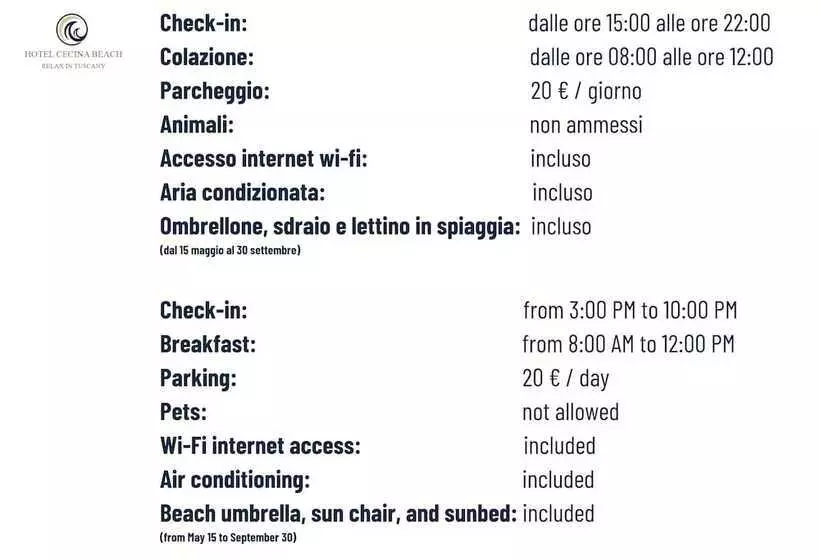 Hotelli Cecina Beach