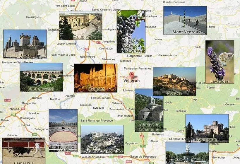 Aamiaismajoitus (B&B) Villa Velleron