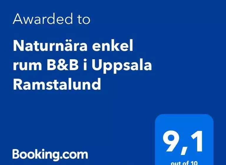 Naturnära Enkel Rum B&b I Uppsala Ramstalund