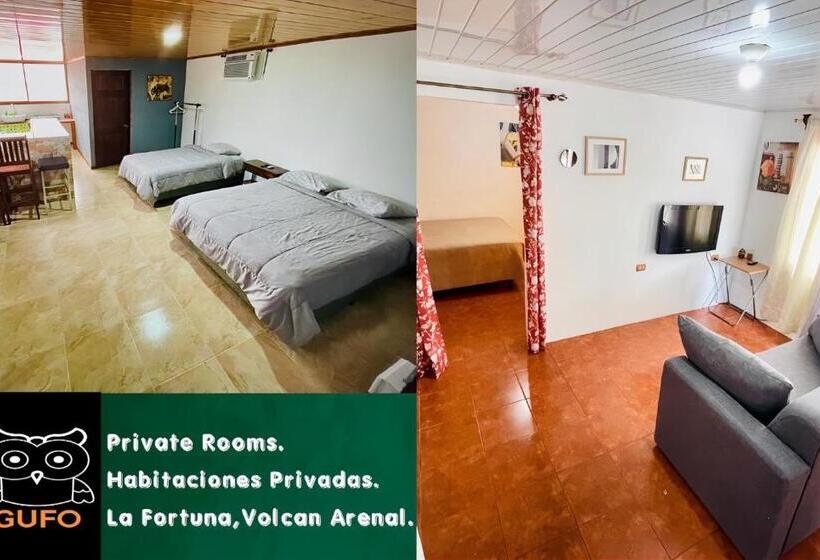 민박 Gufo Rooms , Apartahotel , La Fortuna Volcan Arenal