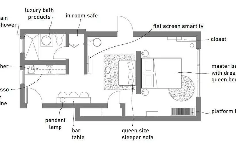 Отель 1818 Meridian House Apartments And Suites By Eskape Collection