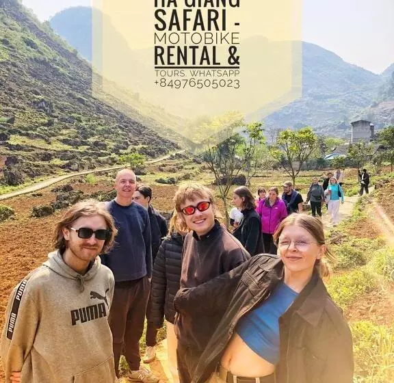 تختخواب و صبحانه Ha Giang Safari Hostel & Motorbikes