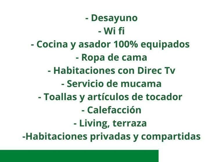 ベッドアンドブレックファースト Bella Vista Hostel En El Centro & Cabañas En La Montaña