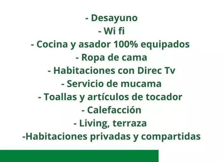 تختخواب و صبحانه Bella Vista Hostel En El Centro & Cabañas En La Montaña