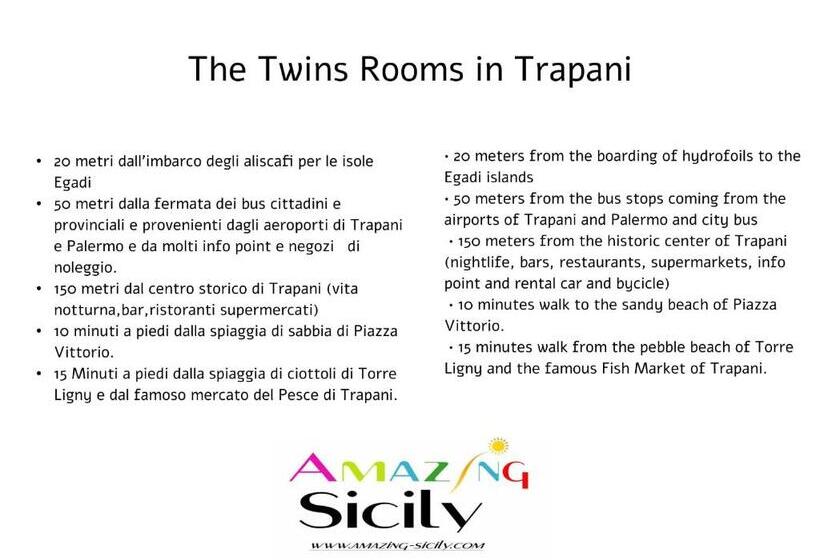 膳宿费 The Twins Rooms In Trapani 1