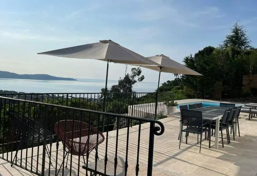 Aamiaismajoitus (B&B) Villa Cacharelle Vue Mer Piscine