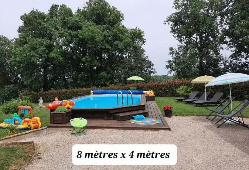 تختخواب و صبحانه L Orée Des Bois Chambre Châtaigner