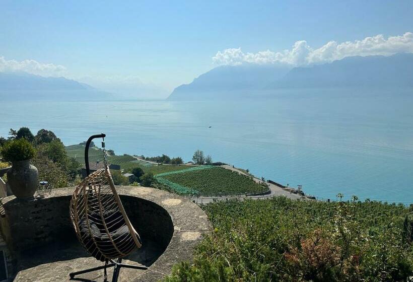 Pension Panoramic Room In The Vineyard,stunning Views Of Lake And Alps