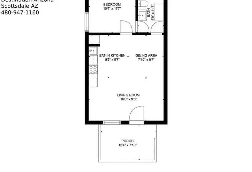 پانسیون Designer Condo In Hip Zen Yard! Midtown Phoenix!
