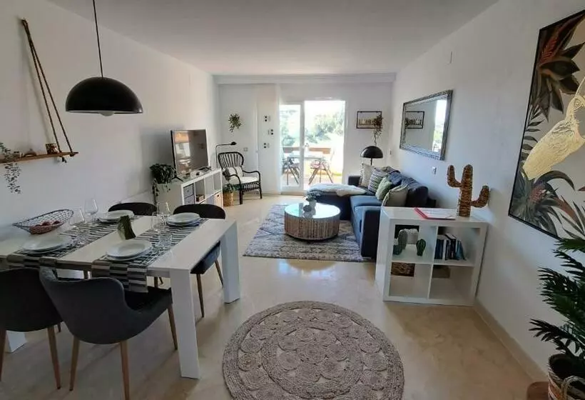 110   Superb Andalusian Style 2 Bed Golf Apartment Overlooking Miraflores Golf