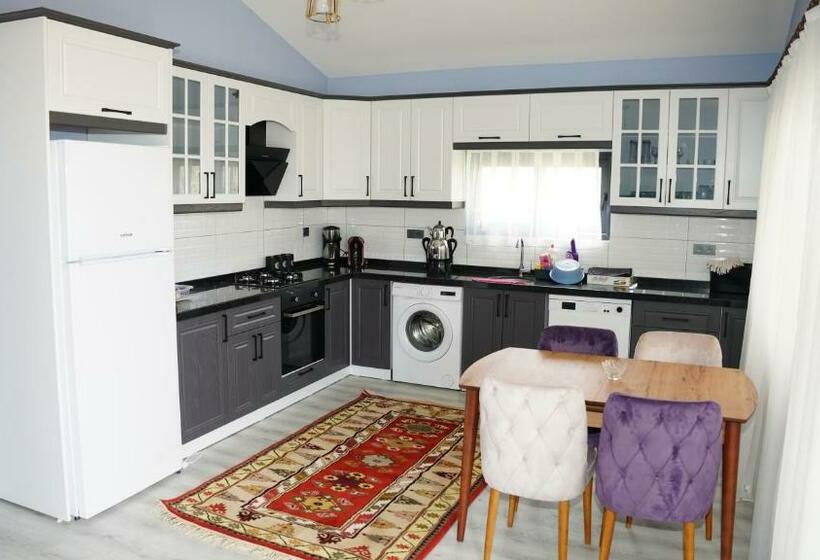 Yelken Teras   Deniz Manzaralı şömineli, Full Daire