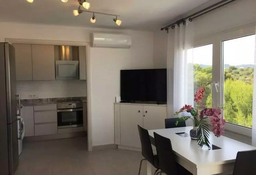 Beach Front Apartment In Cala Marsal With The Sea View !