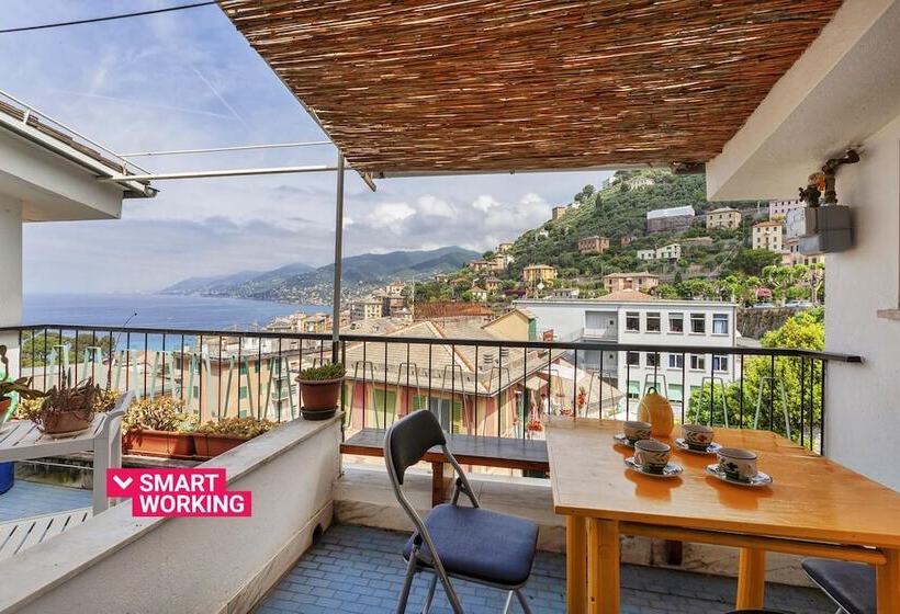 Stunning Sea View Apartment With Terrace In Camogli By Wonderful Italy