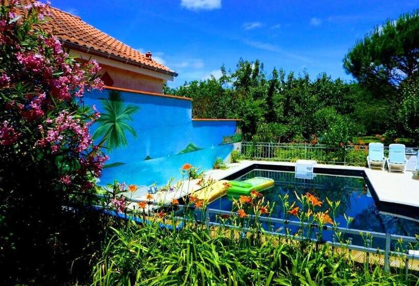Chambre Meublée Indépendante, Avec Piscine Et Jardin, 1 Lit Pour 2 Personnes Direct Gare Aéroport