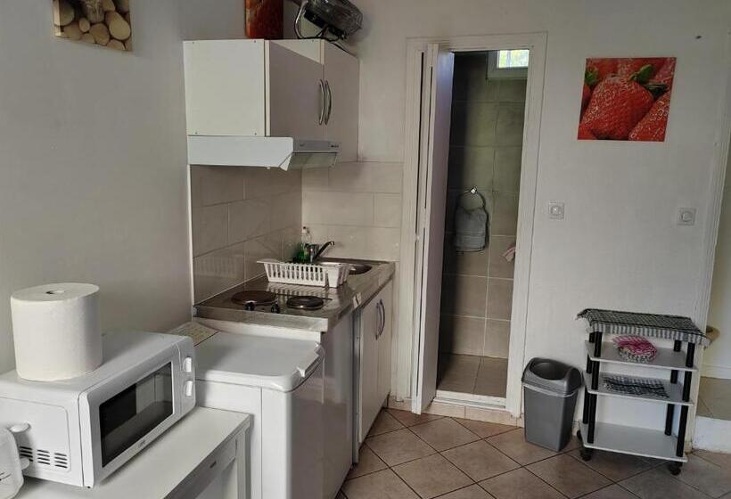 Chambre Meublée Indépendante, Avec Piscine Et Jardin, 1 Lit Pour 2 Personnes Direct Gare Aéroport