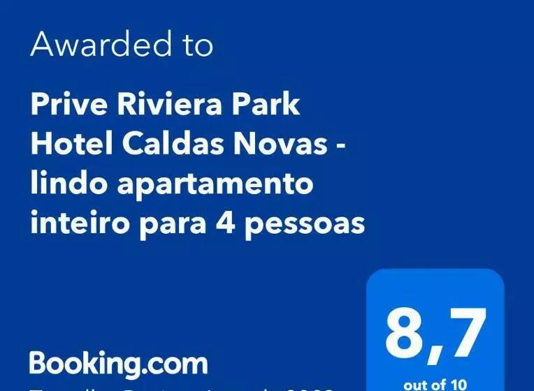 Prive Riviera Park Hotel Caldas Novas   Lindo Apartamento Inteiro Para 4 Pessoas