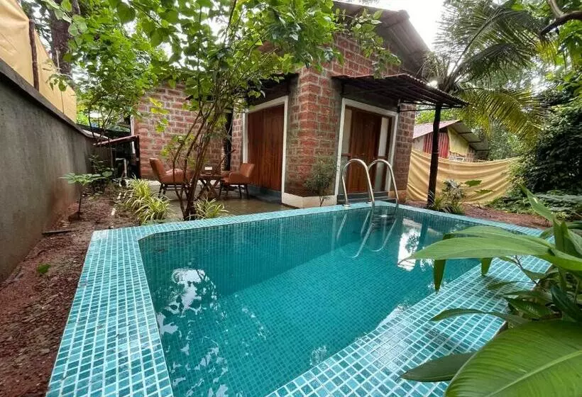 Cheerful 3 Bedroom Villa With Private Plunge Pool, Candolim, Goa