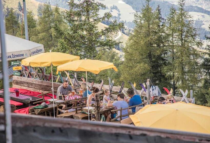 هاستل Hocheckhuette On Top Of The Kitzbuehel Hahnenkamm Mountain