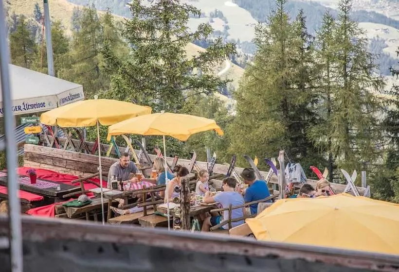 هاستل Hocheckhuette On Top Of The Kitzbuehel Hahnenkamm Mountain