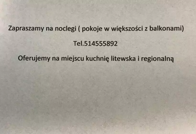 ユースホステル Zajazd U Lecha Pokoje Sucha Rzeczka 3b Kuchnia Regionalna I Lytewska