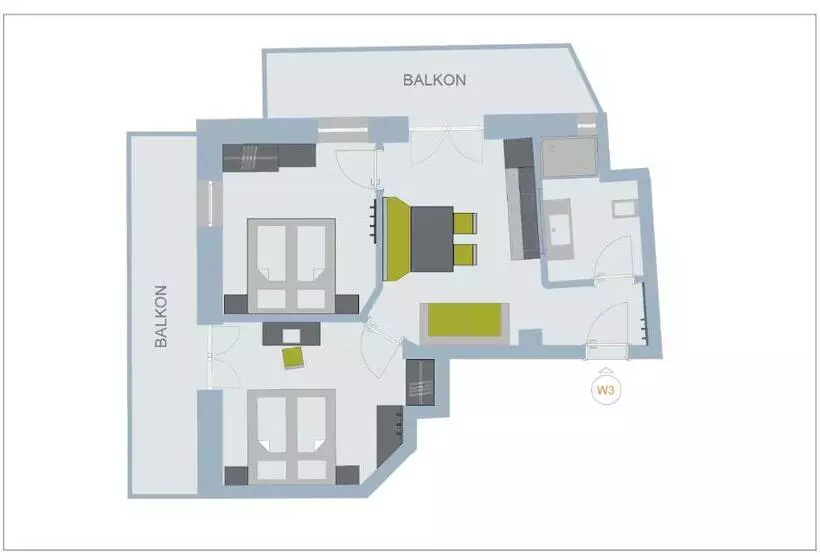 ホテル Planerhof Apartment Lilie